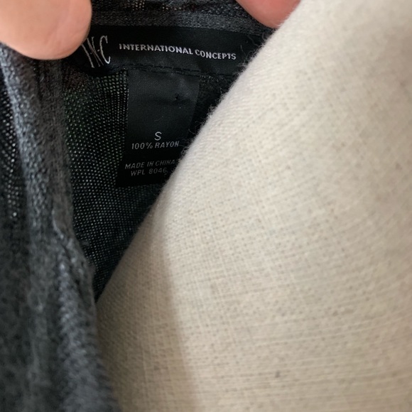 INC | Classy Flowy Grey & White Cardigan #00017 - Picture 6 of 7